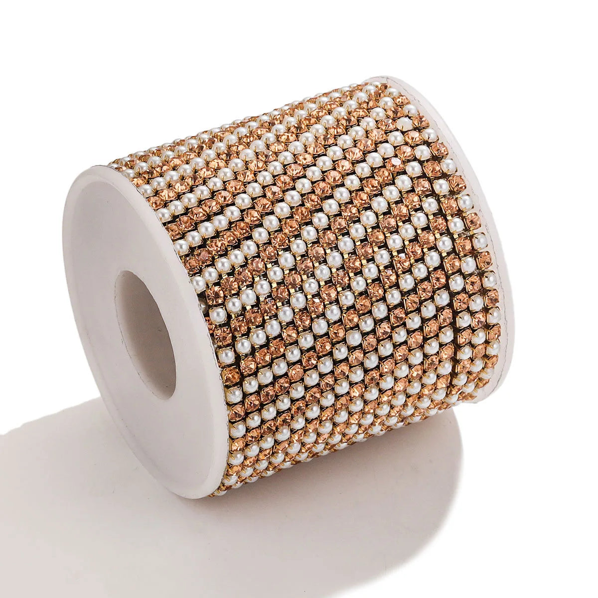 A1836 Colorful Pearl Crystal Pearl Beads Chain Stainless Steel Rosary Micro Pave Necklace Bracelet Jewelry Chain