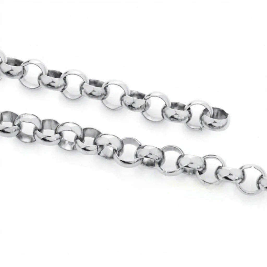 E385 Hot PVD Plated Cuban Chain Gold Silver Thunk Chain Permanent Stainless Steel Chain for Diy