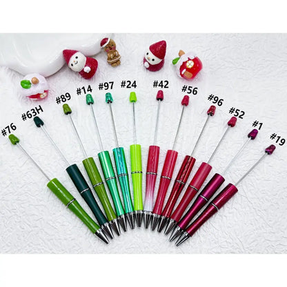 DIY for Christmas Red & Green Ballpoint Pens for Welcome Gifts-Portable Design
