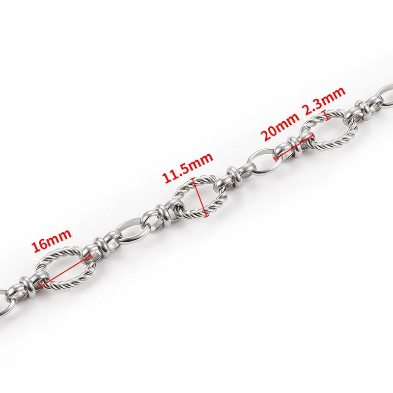 A3126 High Quality Stainless Steel Chain Necklace Bracelet Jewelry Making Silver Chain Wholesale