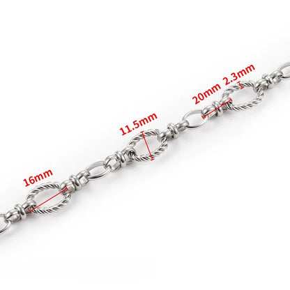 A3126 High Quality Stainless Steel Chain Necklace Bracelet Jewelry Making Silver Chain Wholesale