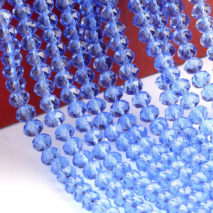 Wholesale Round Crystal 2/3/4/6/8/10/12mm Rondelle Glass Faceted Beads for DIY Jewelry Making