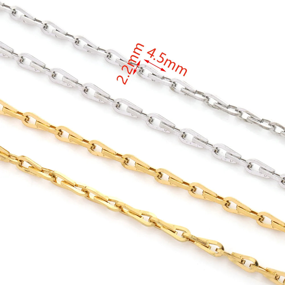 Lovestory A3125 Unique Waterproof Stainless Steel Jewelry Chain Hot 2.2mm Gold Silver Plated China for DIY