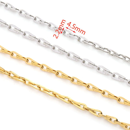 Lovestory A3125 Unique Waterproof Stainless Steel Jewelry Chain Hot 2.2mm Gold Silver Plated China for DIY