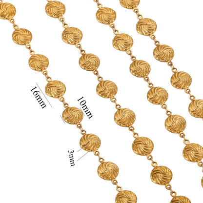 A2836 Amazing Hot Sea Ocean Shell Chain Gold Plated Cross Chain for Necklace Bracelet Making Diy
