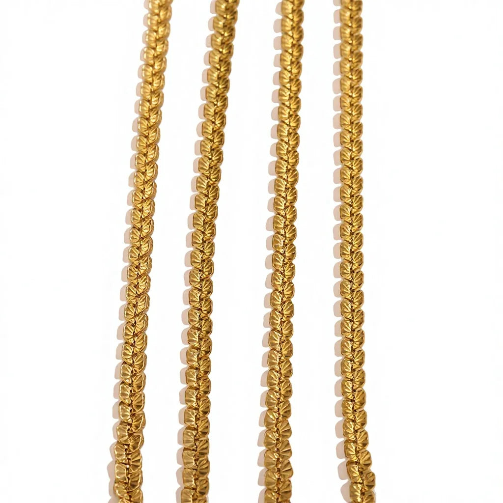 F010 Non Tarnish PVD Gold Plated New Simple Stainless Steel Chain DIY Stacked Jewelry Bracelet Necklace