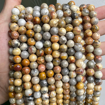 Wholesale Natural Stone Beads Amethyst Citrine Rose Quartz Crystal Gemstone Bead for DIY Jewelry Making 4 6 8 10 12 MM, 38CM