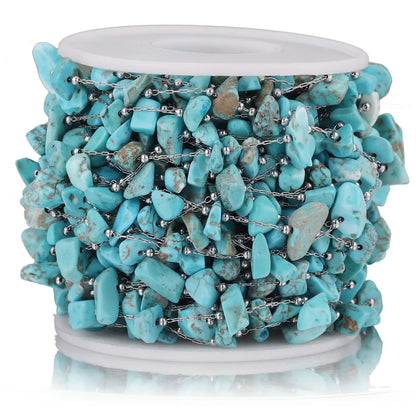 Stainless Steel Natural Stone Handmade Irregular Quartz Chains for Permanent Jewelry Accessories