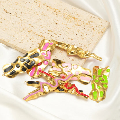 Fashion Stainless Steel 18k Gold Plated Irreguarl Shaped Charm Pendant for Jewelry Necklace Making Accessories