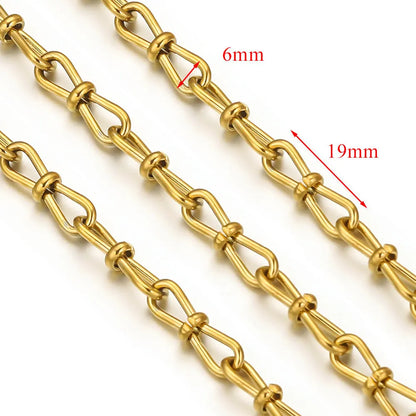 D378 Chunky Twisted Cuban Chain Chocker Gold Silver Black Gun Plated Stainless Steel Snake Rope Chain Jewelry for Men