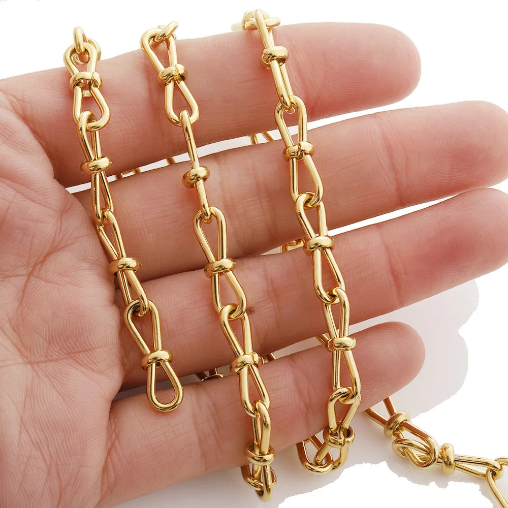 D014 HOT Non Tarnish Stainless Steel Chain Bulk Link Necklace Bracelet Jewelry Making Chain Wholesale