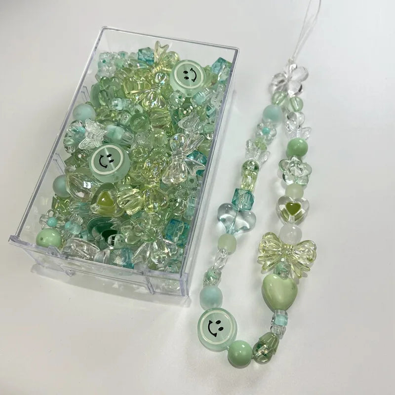 DIY Transparent Acrylic Beads Handmade Material for Jewelry Making  Bracelet Mobile Phone Chain Mixed Shapes Key Chain