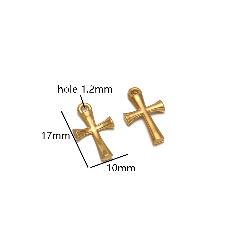 Wholesale 18k Gold Plated Stainless Steel Snail Turtle Starfish Eephant Charm Pendant for DIY Necklace Jewelry Making