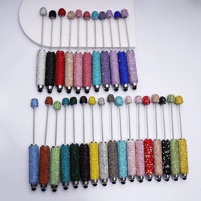 Wholesale DIY Beadable Rhinestone Ballpoint Pens Multi-Function Touchscreen Stylus Pens