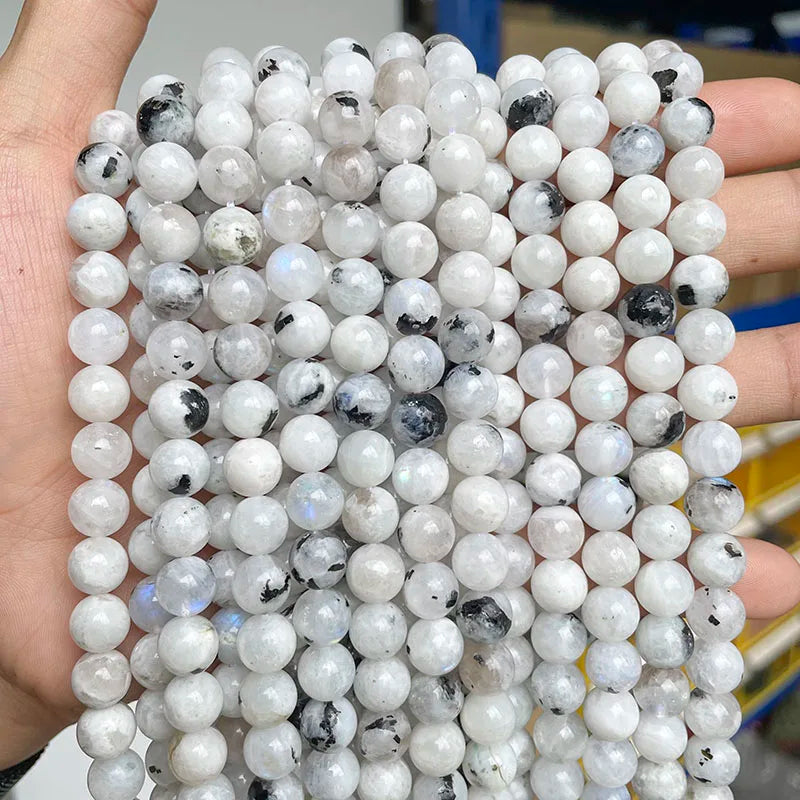 Wholesale Natural Stone Beads Amethyst Citrine Rose Quartz Crystal Gemstone Bead for DIY Jewelry Making 4 6 8 10 12 MM, 38CM