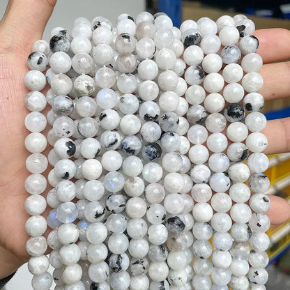 Wholesale Natural Stone Beads Amethyst Citrine Rose Quartz Crystal Gemstone Bead for DIY Jewelry Making 4 6 8 10 12 MM, 38CM