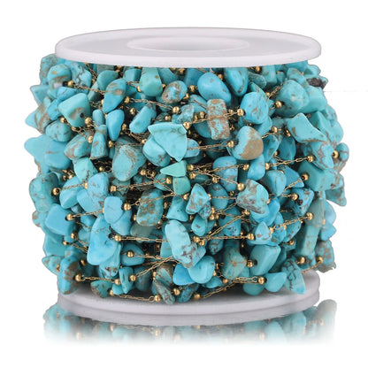 Stainless Steel Natural Stone Handmade Irregular Quartz Chains for Permanent Jewelry Accessories