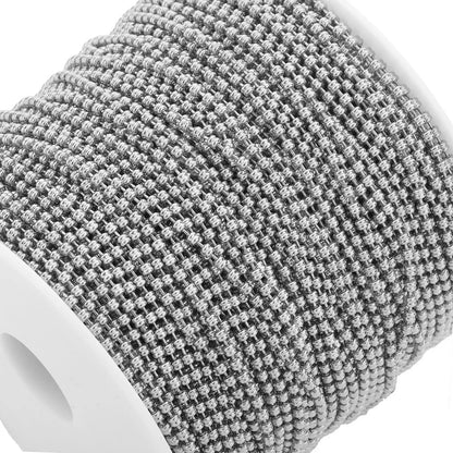 B4591 No Fade Roller Gold Plated Chain Vacuum Stainless Steel Chain Ball Beads Chain for Jewelry Diy 2.5mm