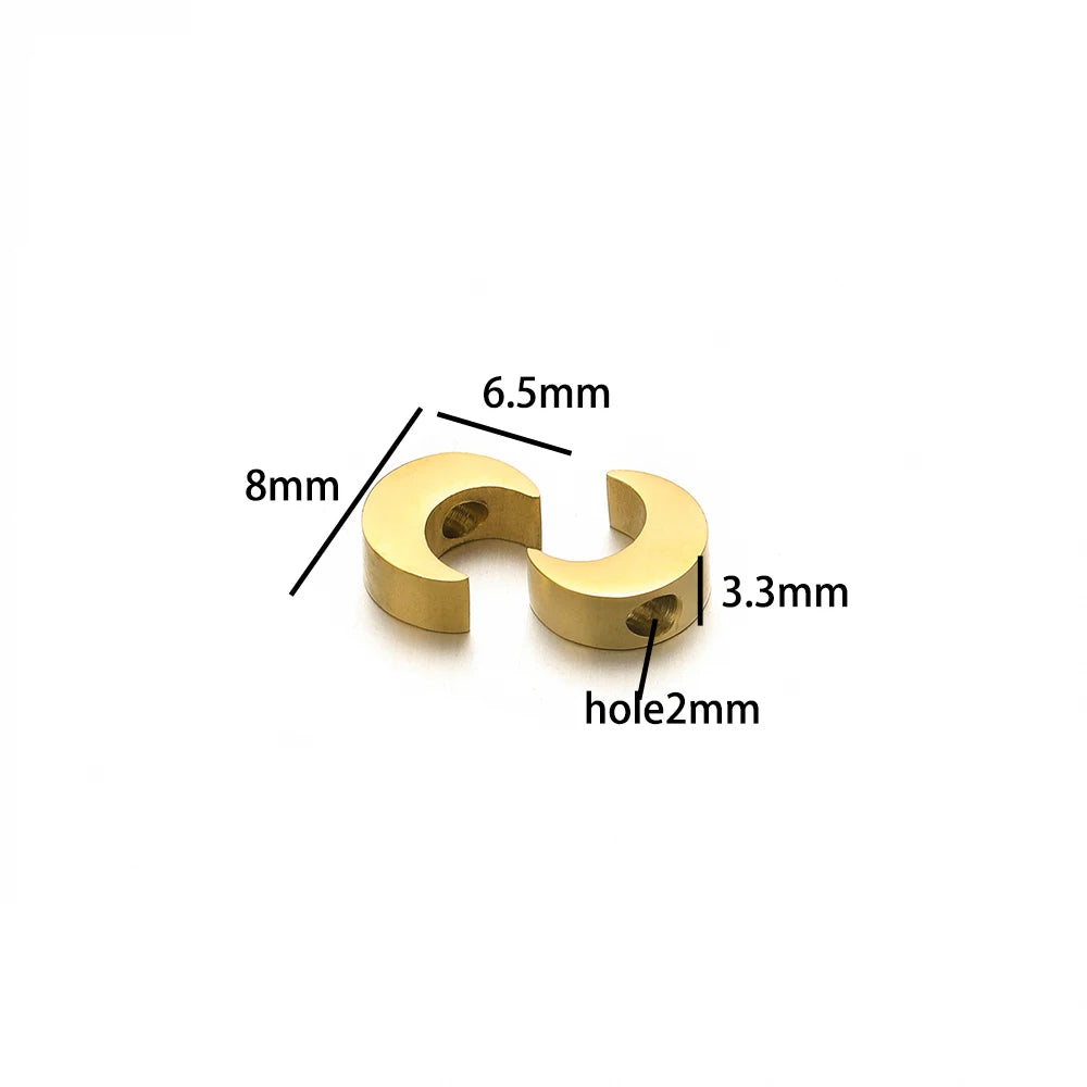 Fashion 304 Stainless Steel 18k Gold Plated Gun Moon Bat Elephant Charm Pendant for Jewelry Necklace Bracelet Making Accessories