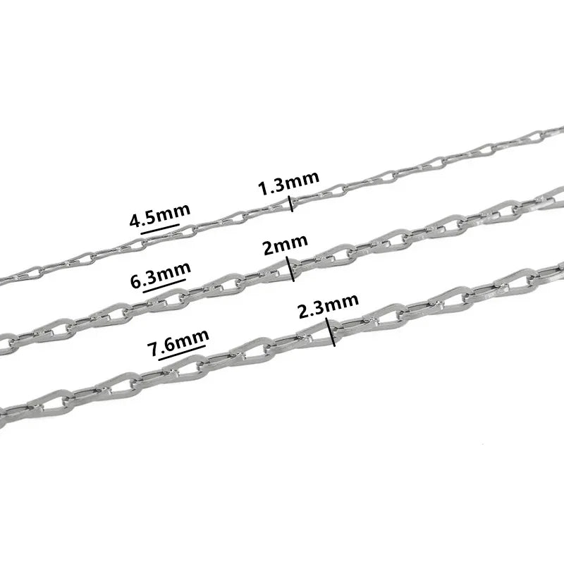 D722 Amazing Cute Dainty Chain 18k Gold Plated Stainless Steel Chain  Bulk Roll for Necklace Bracelet Making
