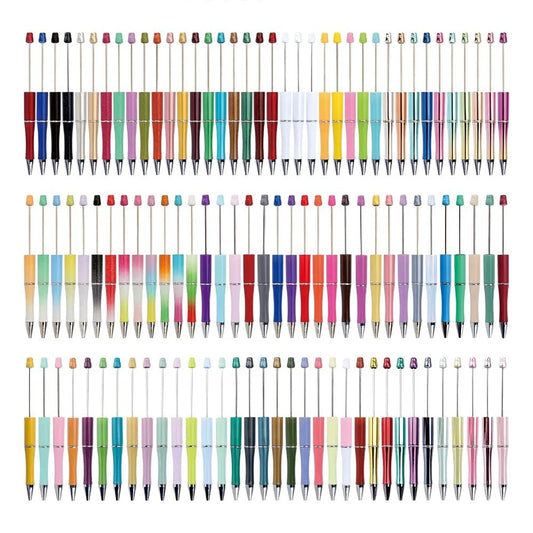 Wholesale Creative Cute Beadable Pens 98 Colors Ombre Neon Plastic Ballpoint Blanks for DIY Jewelry Novelty Decorative Gifts