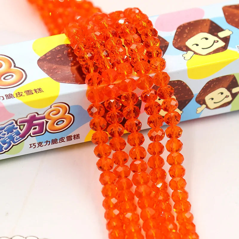 Wholesale Round Crystal 2/3/4/6/8/10/12mm Rondelle Glass Faceted Beads for DIY Jewelry Making