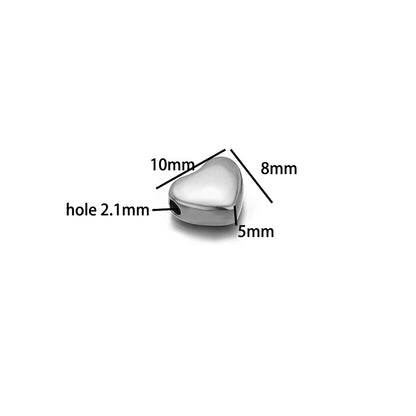 Diy Love Heart Charms Stainless Steel18k Gold Plated Moon Star Through Hole Charms Pendant for DIY Jewelry Necklace Making