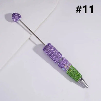DIY Ballpoint Clay Pen Three Layers Full Rhinestone Bling Teacher Student Office Gift