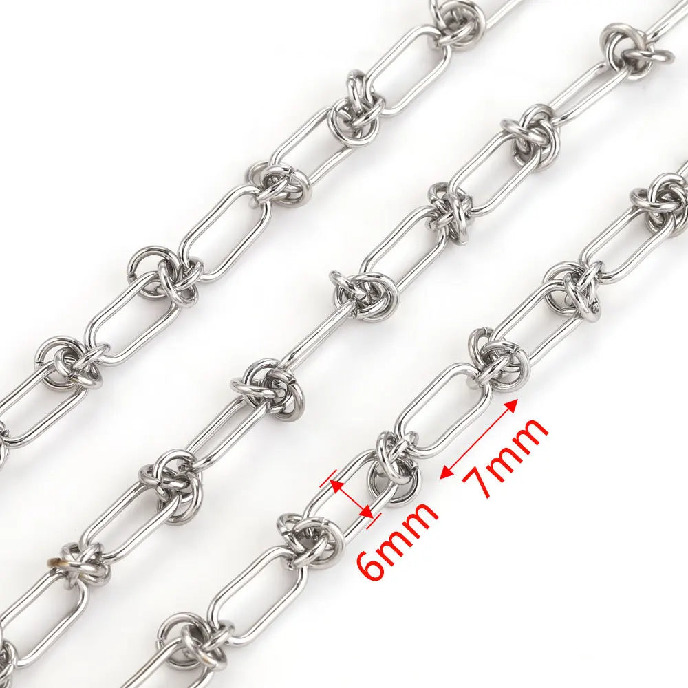 A1517 High Quality Multi Stainless Steel Chain Oval Necklace Bracelet Bulk Chain for Jewelry Making Diy