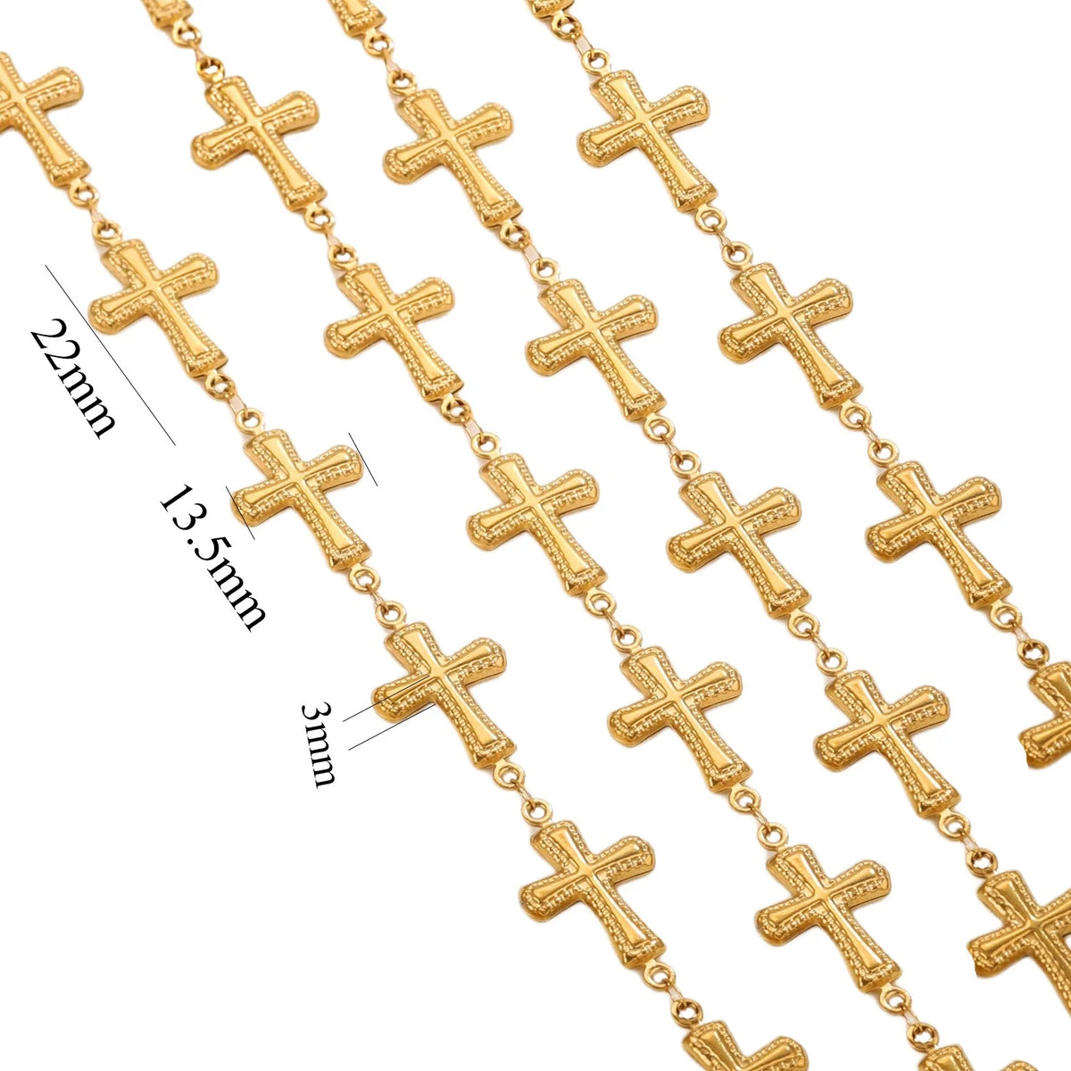A2836 Amazing Hot Sea Ocean Shell Chain Gold Plated Cross Chain for Necklace Bracelet Making Diy