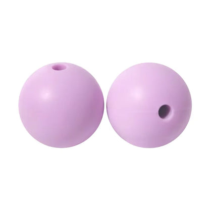 100PCS Custom Wholesale 9mm 12mm 15mm Food Grade BPA Free Baby Chew Teether Silicone DIY Beads for Pen Making Accessories