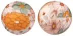 100PCS 15mm Silicone Round Printed Beads 2mm Hole Colorful Pattern Loose Beads for Bracelet Necklace DIY Jewelry Craft Making