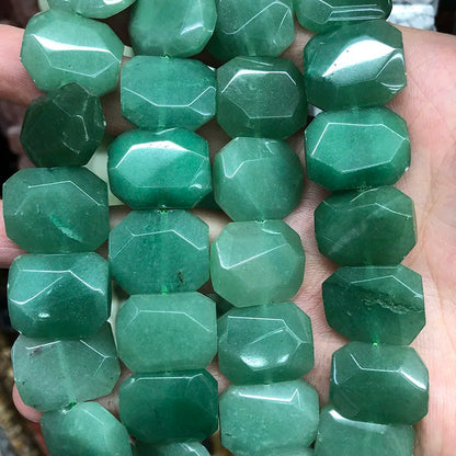 Natural Gemstone Faceted Irregular Faceted Freeform Flat Rectangle Polygon Beads Strand for Jewelry Making Bracelets Necklaces