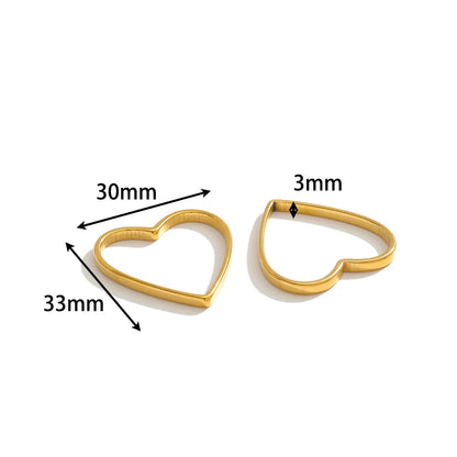 Geometric 18K  Gold Plated Stainless Steel Charm Oval Heart Square Charm Pendant for Jewelry Necklace Earring Making Accessories
