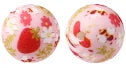 100PCS 15mm Silicone Round Printed Beads 2mm Hole Colorful Pattern Loose Beads for Bracelet Necklace DIY Jewelry Craft Making