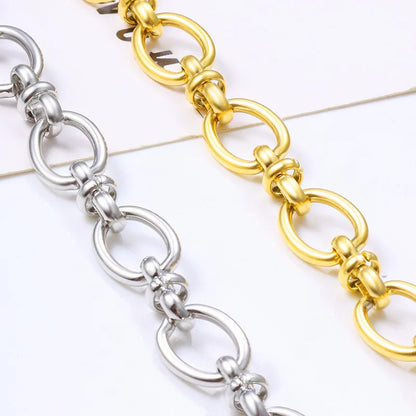 B4926 Vaccum Gold Chain Stainless Steel Non-tarnished Chain Necklace Accessory Bulk Thunk Chain for Diy