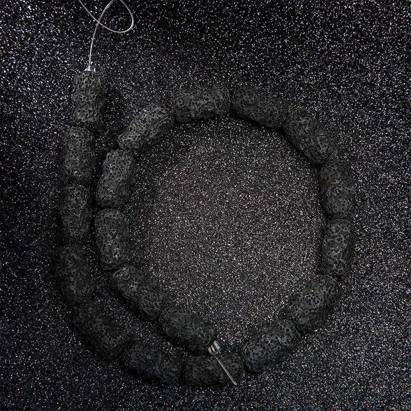 Irregular Nugget Irregular Uneven RoundTube Multi Colors Pink Blue Black Red Volcanic Rock Lava Stone Beads for Jewelry Making