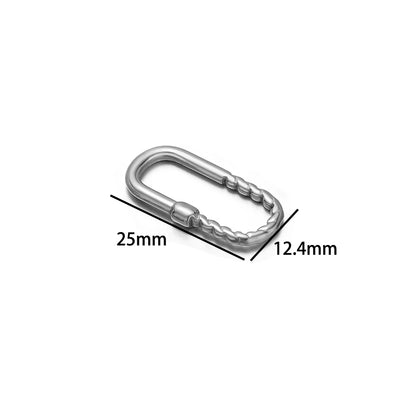 18K Gold Plated Stainless Steel Irregular Textured Oval Charm Pendant for Jewelry Necklace Earring Making Accessories