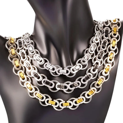 New Fashion Stainless Steel Chain Unique Personalized Bulk Necklace Jewelry Chain for Men