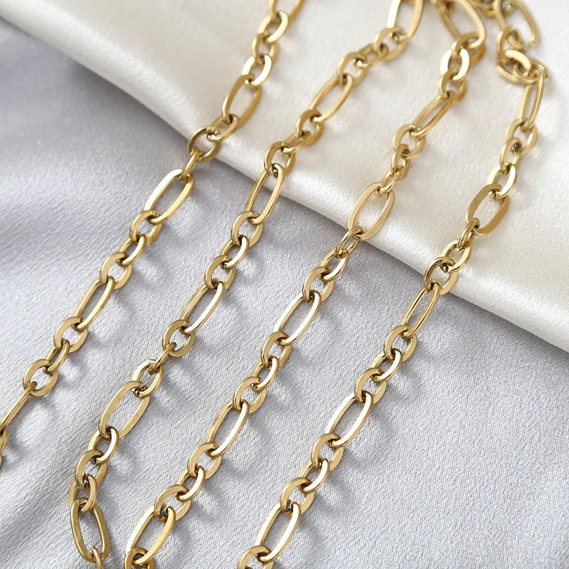 B4755 360L Stainless Steel Chain O Bulk 18k Gold Chain Waterproof Chain for Men Jewelry