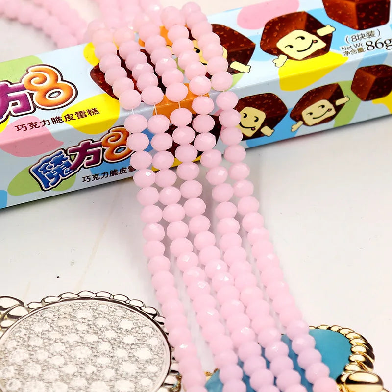 Wholesale Round Crystal 2/3/4/6/8/10/12mm Rondelle Glass Faceted Beads for DIY Jewelry Making