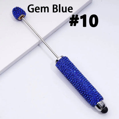 Wholesale DIY Beadable Rhinestone Ballpoint Pens Multi-Function Touchscreen Stylus Pens
