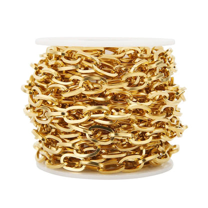 A1549 High Quality 18k Gold Plated Paper Clip Chain Bulk Necklace 12mm Jewelry Making Accessory Diy