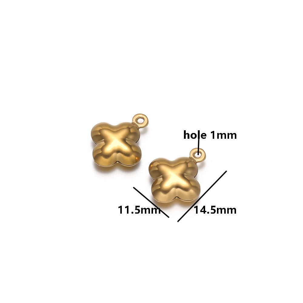 20pcs/bag Stainless Steel 18k Gold Plated Hollow Starfish Lobster Fish Shell Charms Pendant for DIY Jewelry Necklace Making