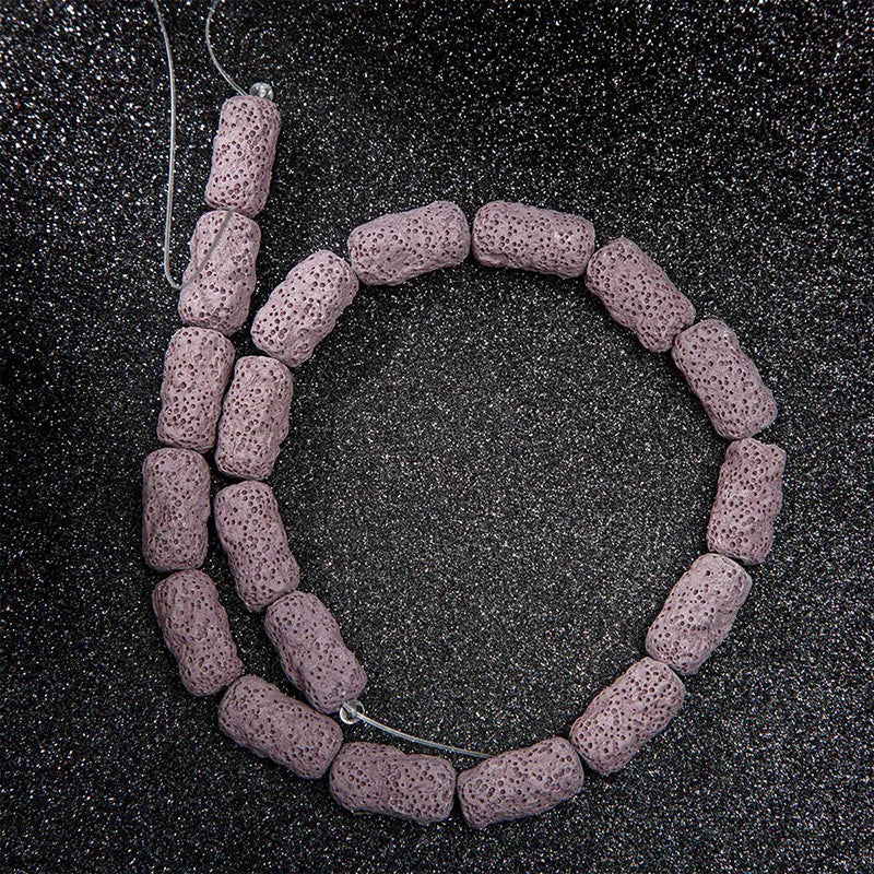 Irregular Nugget Irregular Uneven RoundTube Multi Colors Pink Blue Black Red Volcanic Rock Lava Stone Beads for Jewelry Making
