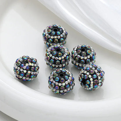 Acrylic Resin Ball Jewelry with Disco Crystal Pearl Rhinestones & Chunky Beads-Random Mix