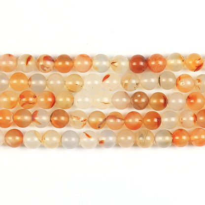 Wholesale Natural New Round Red Moss Agate Loose Gemstone Beads for DIY Jewelry Making 8MM