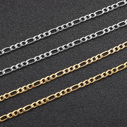 A8402 Non Tarnish 18k Gold Chain Stainless Steel Chain Jewelry for Necklace Bracelet Making Diy Jewelry Accessory