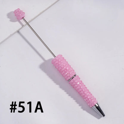 Plastic Candy Neon Color Luminous Jelly for Pen Full Wrap Sparkling Rhinestones Durable DIY for Ballpoint Pen