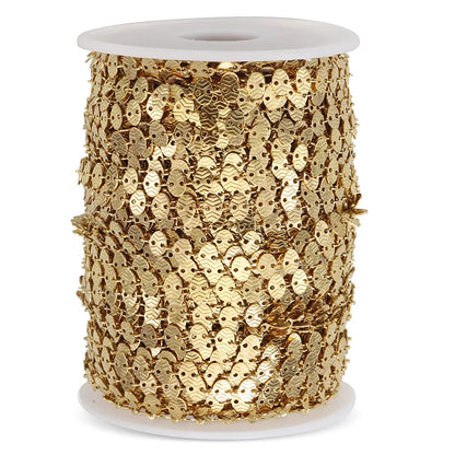 A1869 Hot Selling 18k Gold Plated Stainless Steel Chain Round Necklace Bracelet Jewelry Making Chain Diy Findings